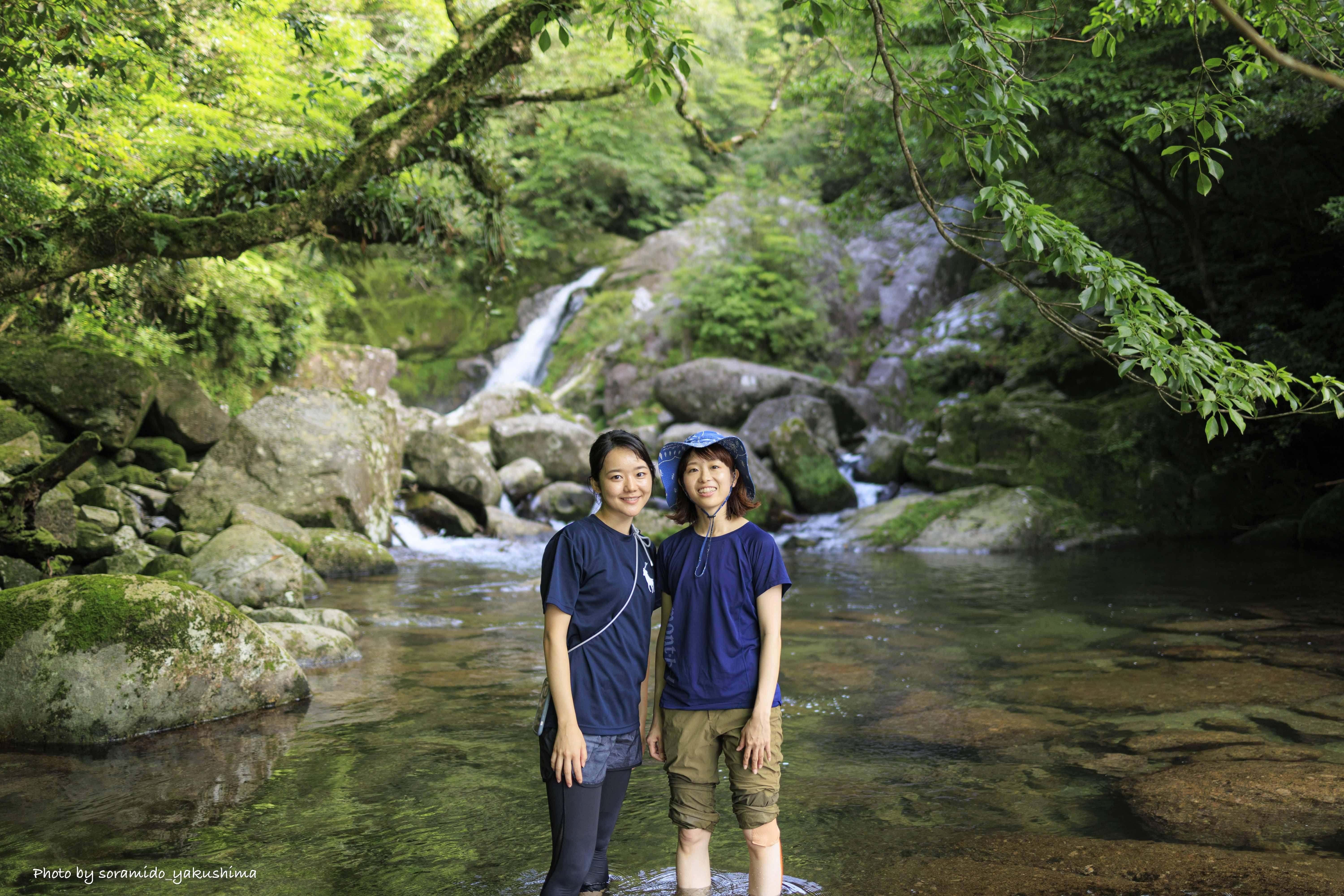 登山後のクールダウンの写真